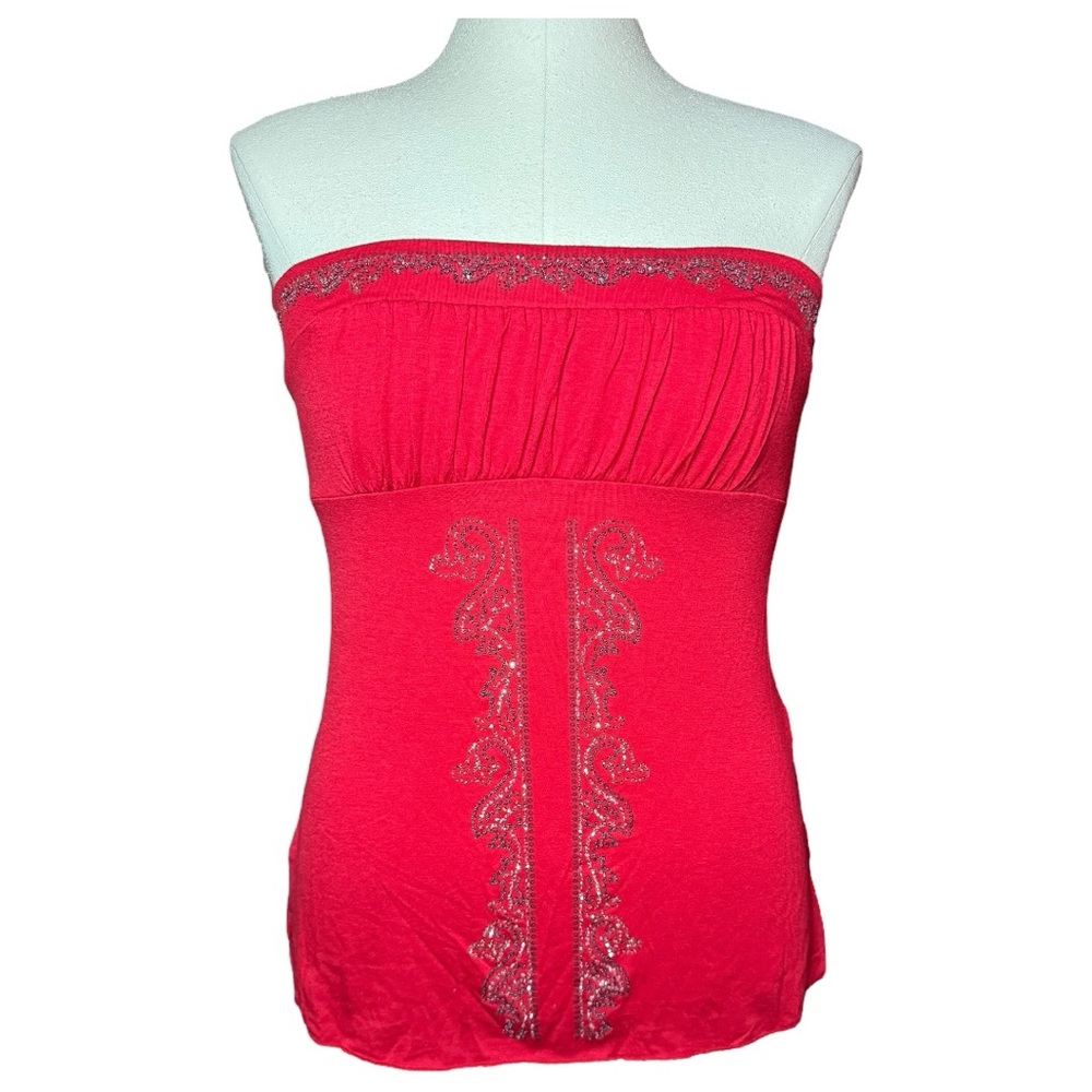Sugar Tart Cherry Red Boho Y2k Summer Top